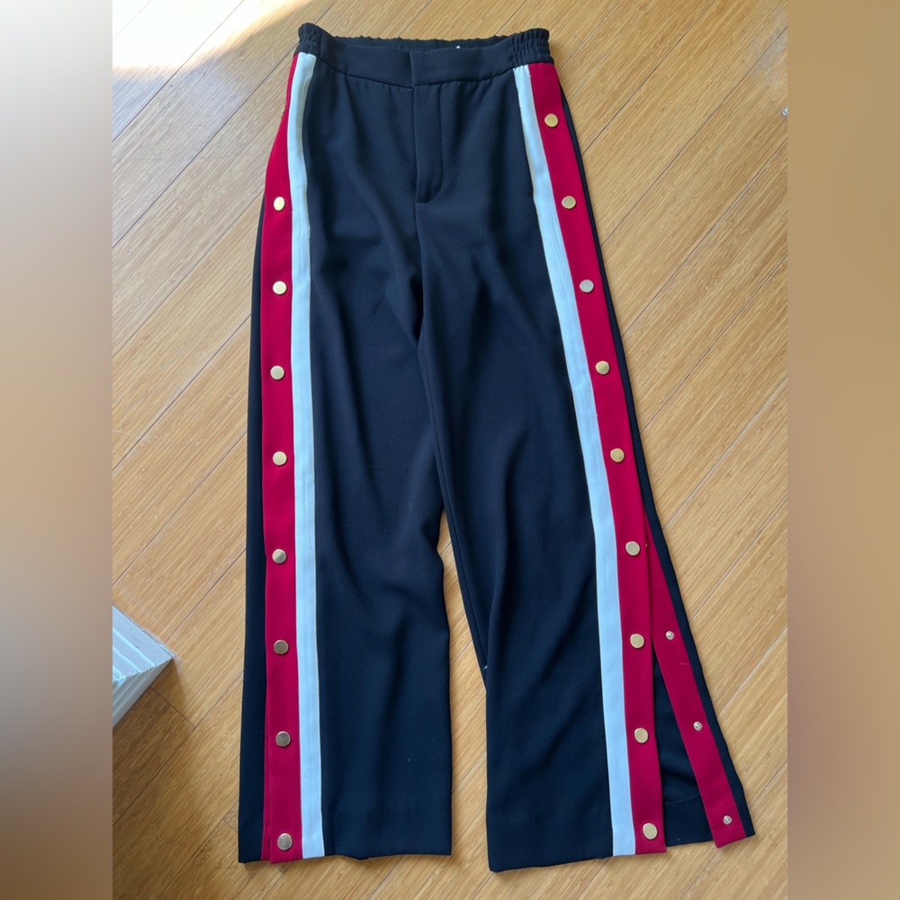 Zara, Trouser with Racing Stripe, snap side